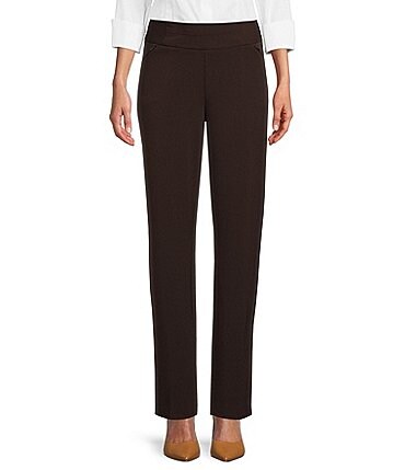 Image of Investments the PARK AVE fit Stretch Straight Leg Pants