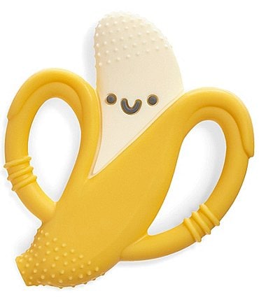 Image of Itzy Ritzy Chew Crew™ Silicone Handle Banana Teether