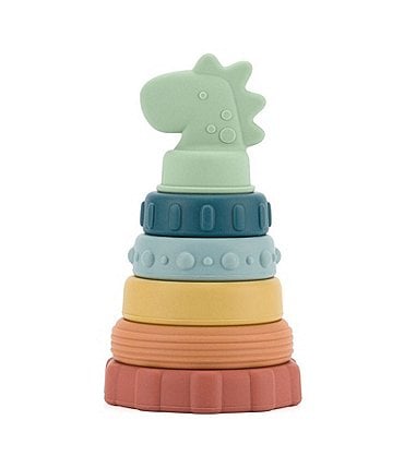 Image of Itzy Ritzy Dino Silicone Stack & Teether Toy