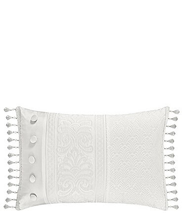 Image of J. Queen New York Bianco Bead-Tasseled Boudoir Pillow