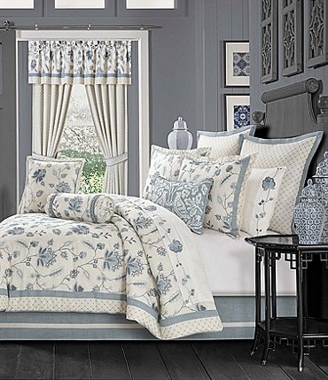 Image of J. Queen New York Blue Garden Bedding Collection Comforter Set