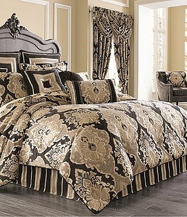 Image of J. Queen New York Bradshaw Damask Chenille Comforter Set