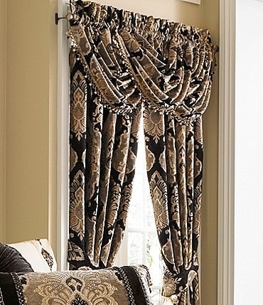 Image of J. Queen New York Bradshaw Damask Chenille Window Treatments