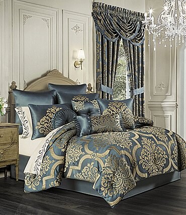 Image of J. Queen New York Carina Azure Damask Comforter Set