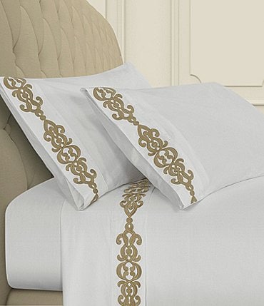 Image of J. Queen New York Imperial Embroidered Sheet Set