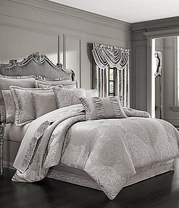 Image of J. Queen New York La Scala Silver Comforter Set