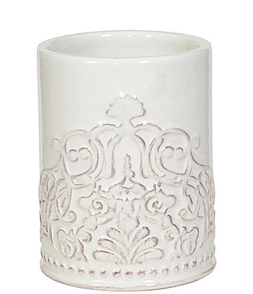 Image of J. Queen New York Lauralynn Embossed Glazed Ceramic Tumbler