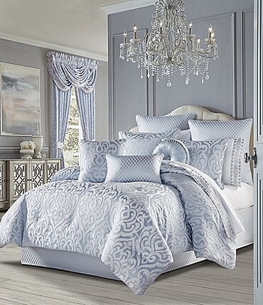 Image of J. Queen New York Liana Woven Damask Pattern Comforter Set