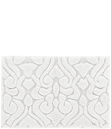 Image of J. Queen New York Lombardi Damask Textured Bath Rug