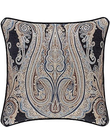 Image of J. Queen New York Luciana Paisley Indigo Square Pillow