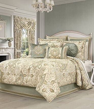 Image of J. Queen New York Meredith Woven Damask Oversized Comforter Set
