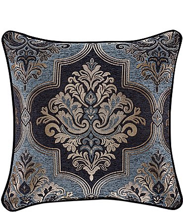 Image of J. Queen New York Middlebury Woven Indigo Square  Pillow