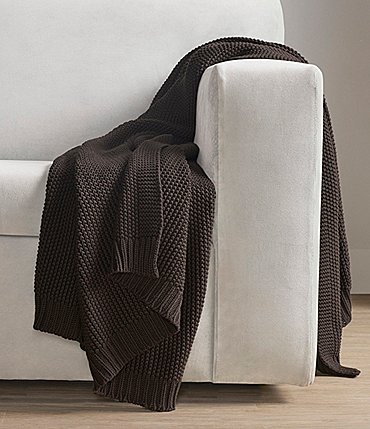 Image of J. Queen New York Nautical Knit Cotton Throw Blanket