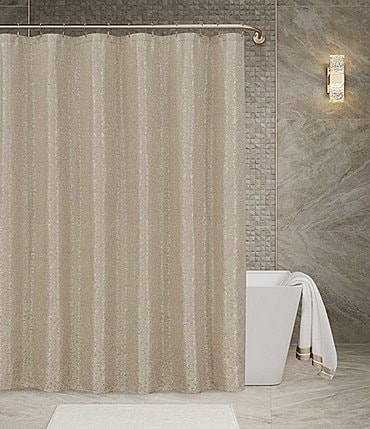Image of J. Queen New York Radiance Woven Jacquard Shower Curtain