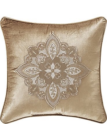 Image of J. Queen New York Sandstone 18" Embellished Square Pillow