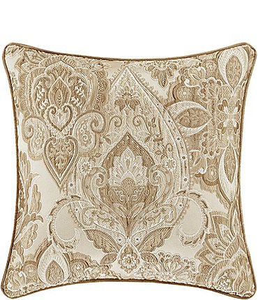 Image of J. Queen New York Sandstone 20"  Jacquard Damask Pillow