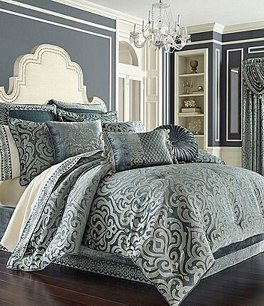 Image of J. Queen New York Sicily Puffed Damask Comforter Set