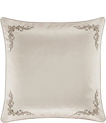 Image of J. Queen New York Trinity Embroidered Scroll Euro Sham