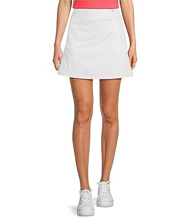 Image of J.McLaughlin Palm Spring Solid White Knit Pocketed Skort