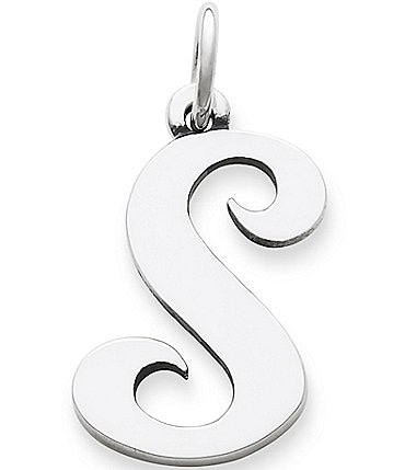 Image of James Avery Large Script Initial Pendant Charm
