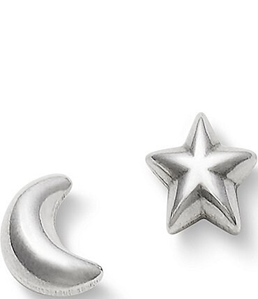 Image of James Avery Starry Night Sterling Silver Mismatched Earrings