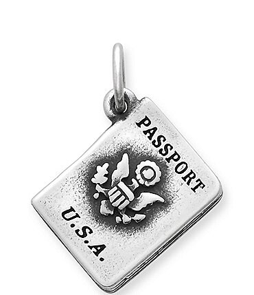 Image of James Avery Sterling Silver Passport Charm