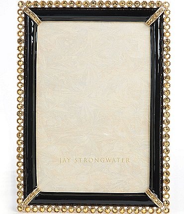 Image of Jay Strongwater Lorraine Stone Edge Jeweled Picture Frame, 4" x 6"