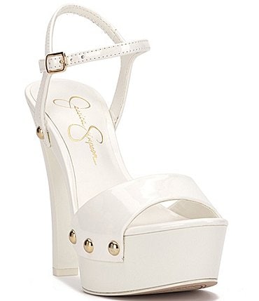 Image of Jessica Simpson Calenta Patent Stud Platform Sandals