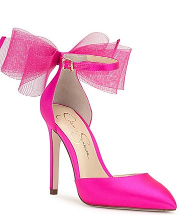 Image of Jessica Simpson Phindies Oversized Tulle Bow Back Dress Pumps