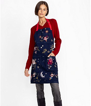 Image of JOHNNY WAS Celestine Moon Denim Apron