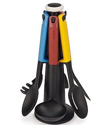 Image of Joseph Joseph Elevate Carousel 6-Piece Utensil Set with Rotating Storage Stand- Multi