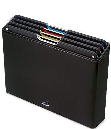 Image of Joseph Joseph Folio™ Steel Set of 4 Chopping Boards with Stainless Steel Case