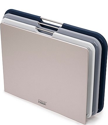 Image of Joseph Joseph Nest™ Boards Large 3-Piece Chopping Board Set with Storage Stand- Grey