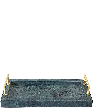Image of Kassatex Esmeralda Marble Tray with Handles