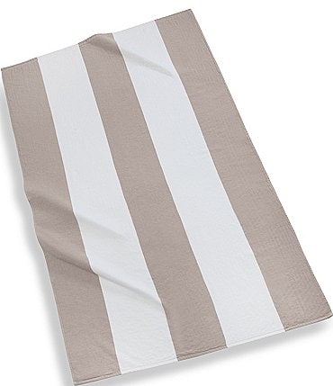 Image of Kassatex Outdoor Collection Block Stripe Cotton Beach Towel