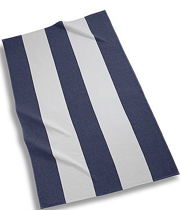 Image of Kassatex Outdoor Collection Block Stripe Cotton Beach Towel