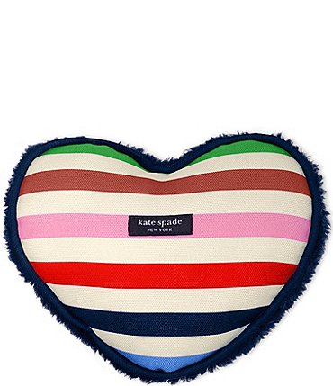 Image of kate spade new york Adventure Stripe Heart Squeaker Pet Toy