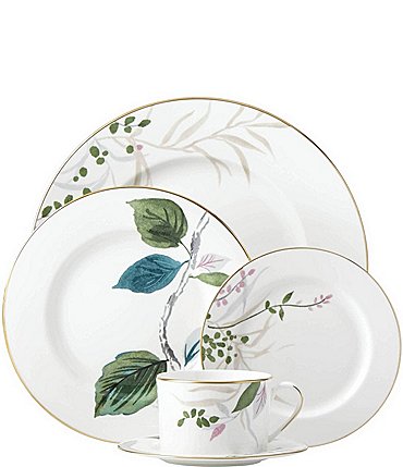 Image of kate spade new york Birch Way Watercolor Floral Bone China 5-Piece Place Setting