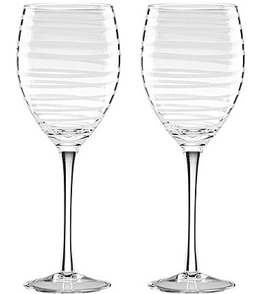 Image of kate spade new york Charlotte Street Spiral Wine Glass Pair