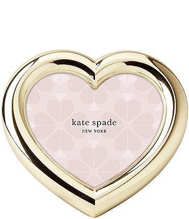 Image of kate spade new york Charmed Life Gold Heart Picture Frame