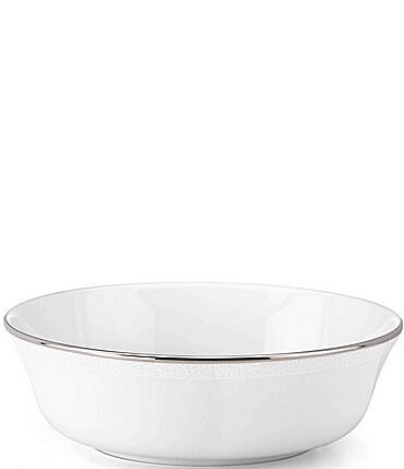 Image of kate spade new york Cypress Point Striped Platinum All-Purpose Bowl