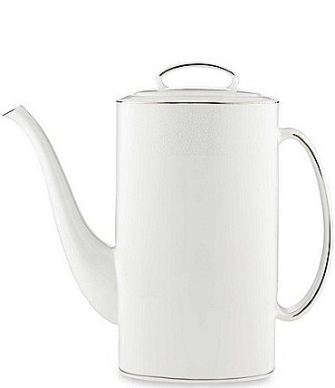 Image of kate spade new york Cypress Point Striped Platinum Coffeepot
