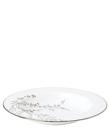 Image of kate spade new york Gardner Street Platinum Branches Bone China Rimmed Soup Bowl