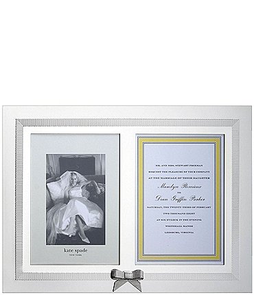 Image of kate spade new york Grace Avenue Double 5" x 7" Invitation Picture Frame