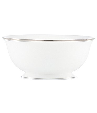 Image of kate spade new york Library Lane Platinum Serving Bowl