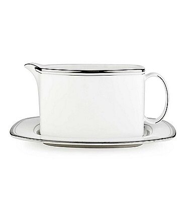 Image of kate spade new york Library Lane Sauce Boat & Stand