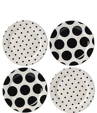 Image of kate spade new york On The Dot Assorted Accent Plates, Set of 4