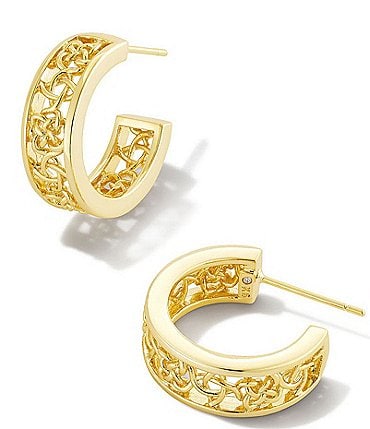 Image of Kendra Scott Kelly Huggie Hoop Earrings