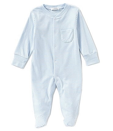 Image of Kissy Kissy Baby Boy Newborn-9 Months Stripe Footed Coveralls