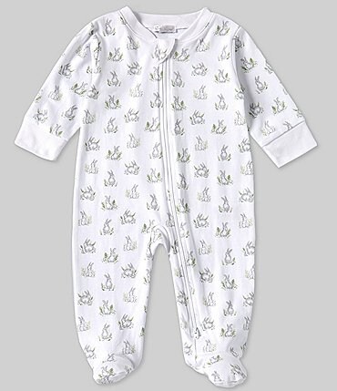 Image of Kissy Kissy Baby Boys Newborn-9 Months Long Sleeve Gingham Jungle Footie Coveralls